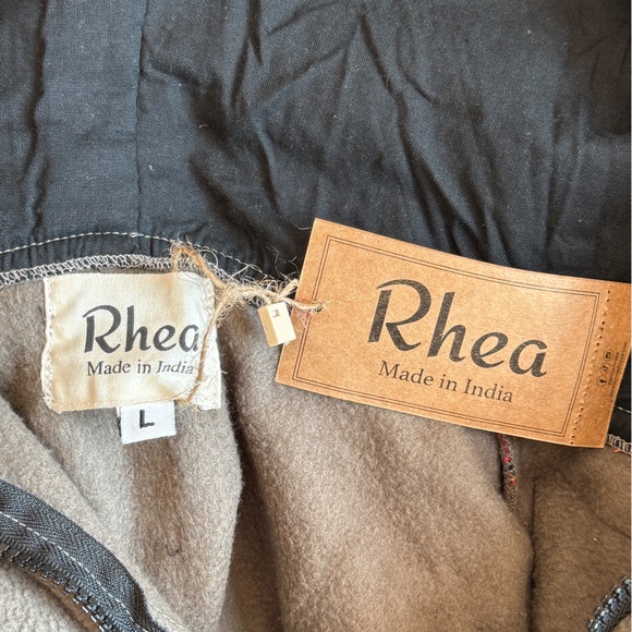341 - Rhea Cozy Brown Hooded Jacket and Pants Set with Vibrant Accents - Picture 5 of 5